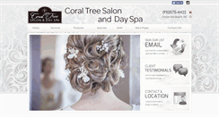 Desktop Screenshot of coraltreesalonanddayspa.com